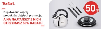 AKC - Tefal - Drugi 50% taniej - 0325 - belka mobile 396x116 